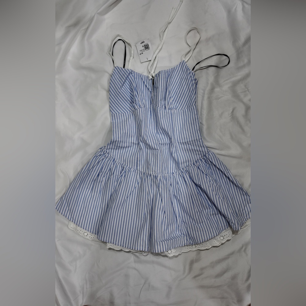 Forever 21 Blue and White Striped Sundress